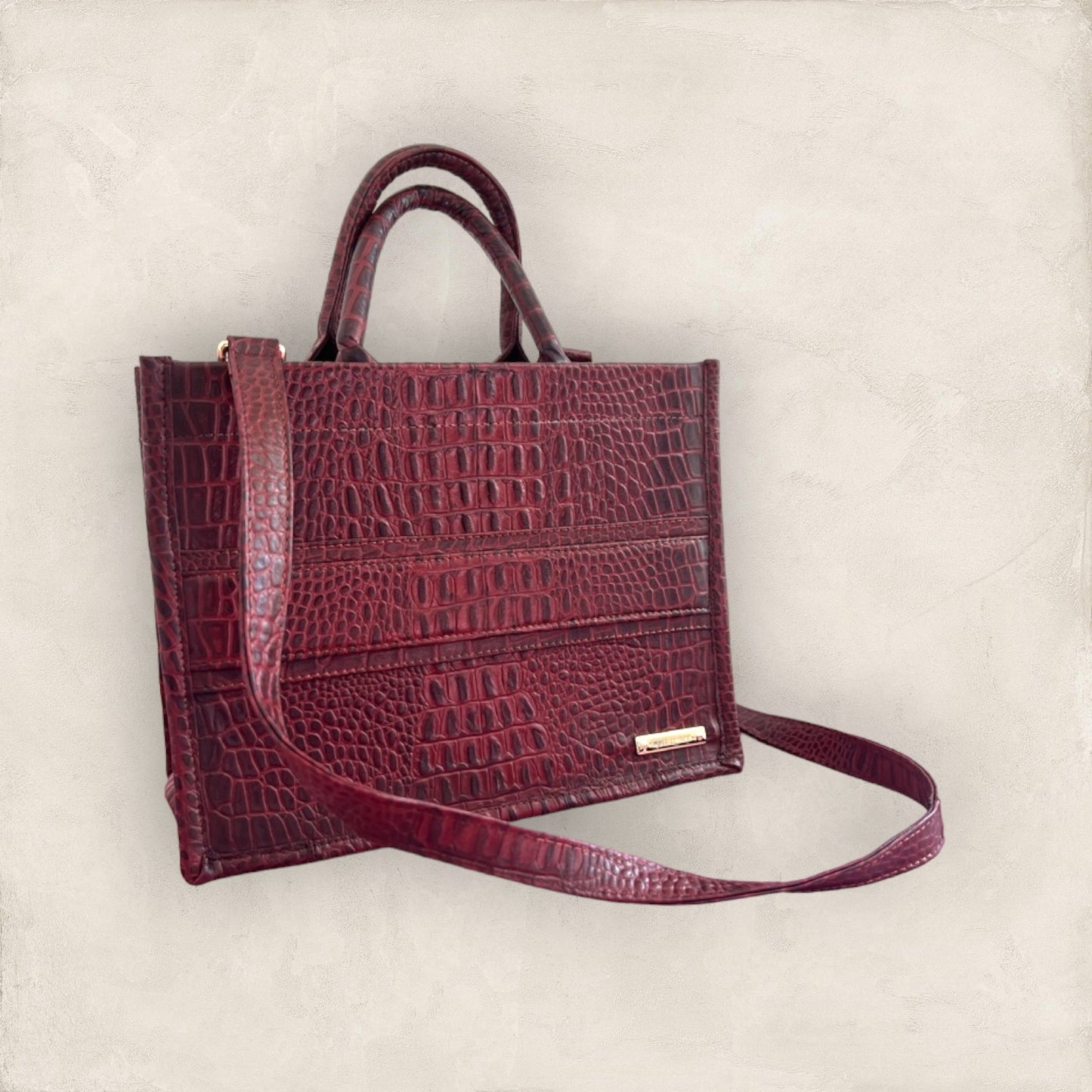 Bolsa tote Noíl CH Piel Vino