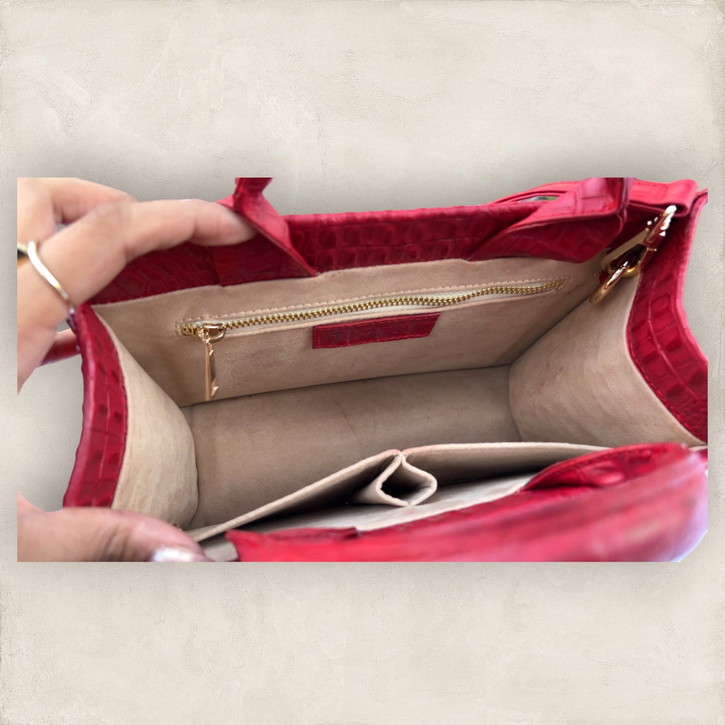 Bolsa tote Noíl CH Piel Rojo