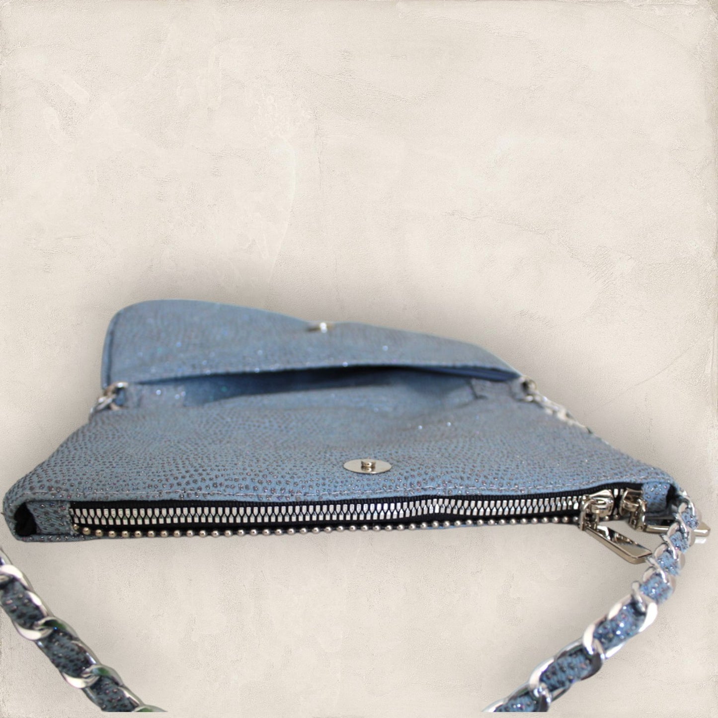 Bolsa Aruma Azul Brilloso