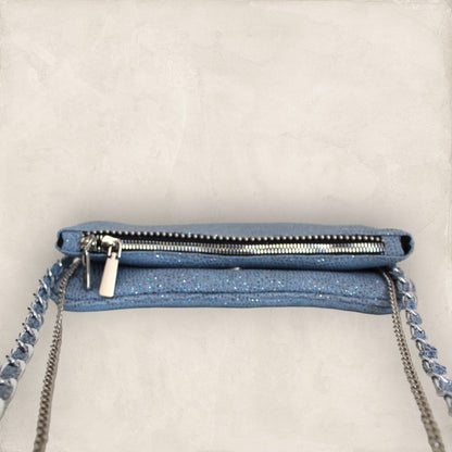 Bolsa Aruma Azul Brilloso