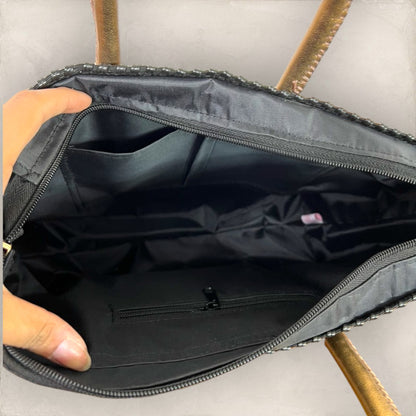Bolsa Tonalli Negra con Dorado