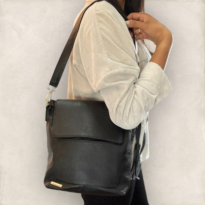 Bolsa Sasil Piel Negro
