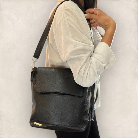 Bolsa Sasil Piel Negro