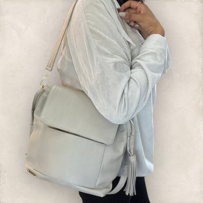 Bolsa Sasil Piel Perla