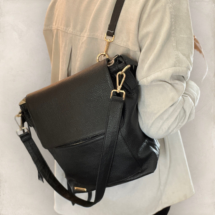 Bolsa Sasil Piel Negro