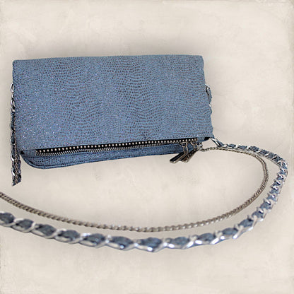 Bolsa Aruma Azul Brilloso