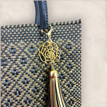 Bolsa modelo Zalia Dorado/Negro