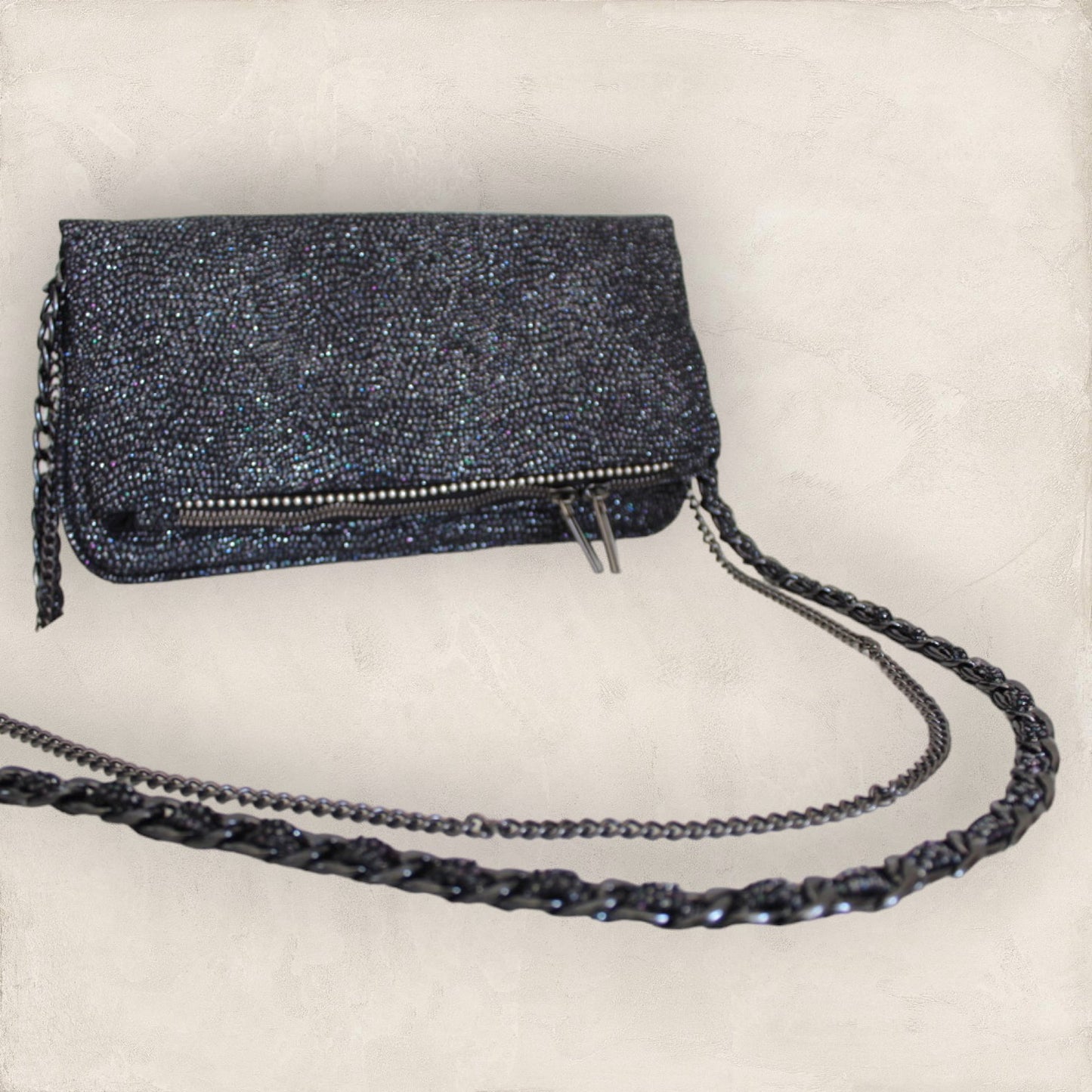 Bolsa Aruma Negro Brilloso