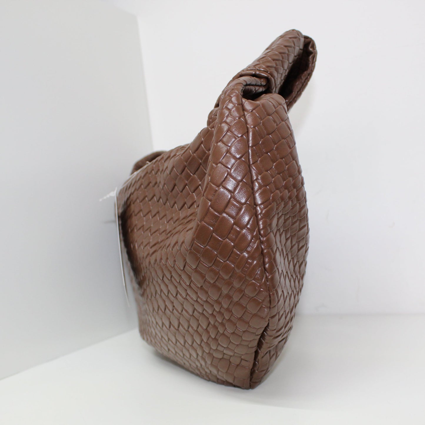 Bolsa Hobo Trenzada Café