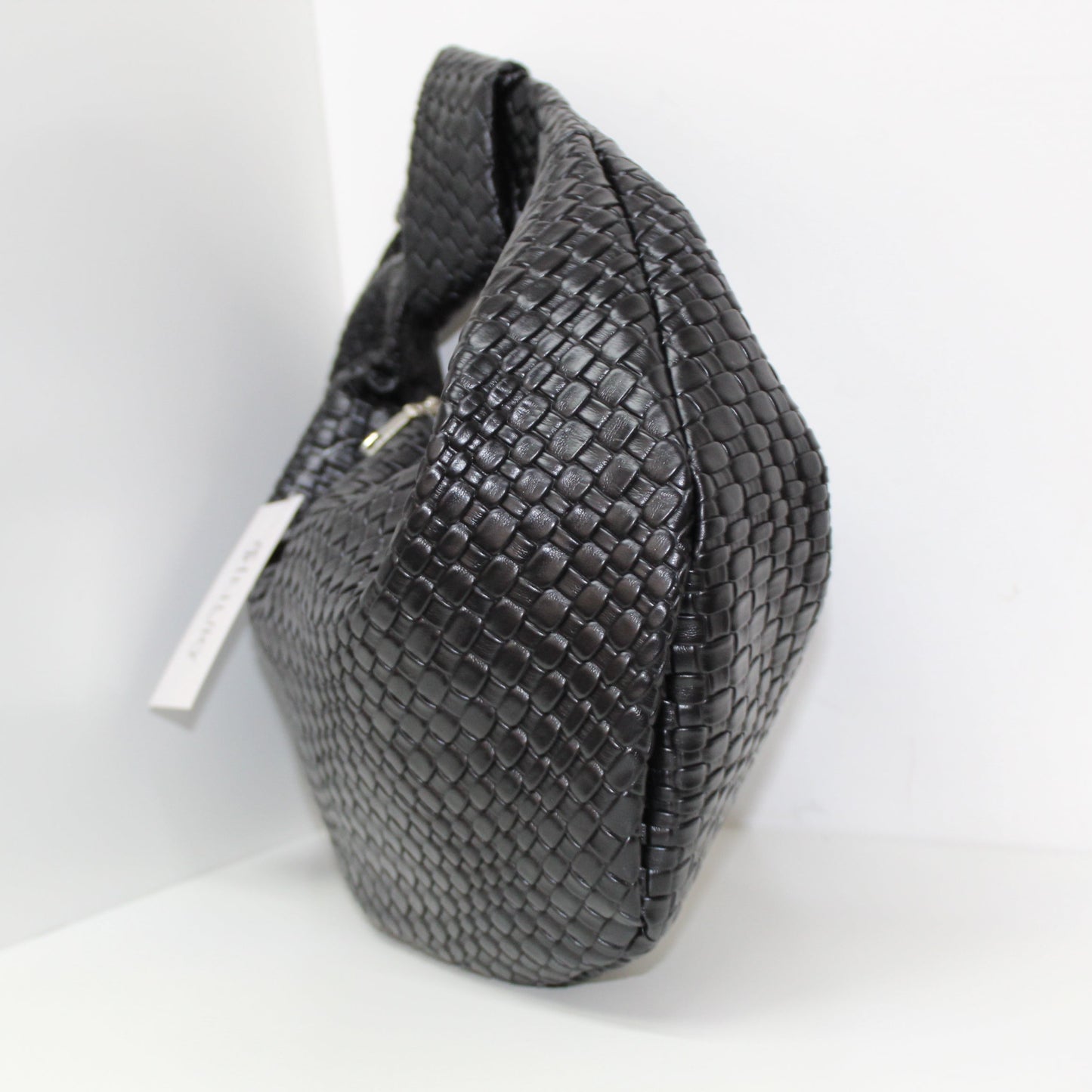 Bolsa Hobo Trenzada Negra
