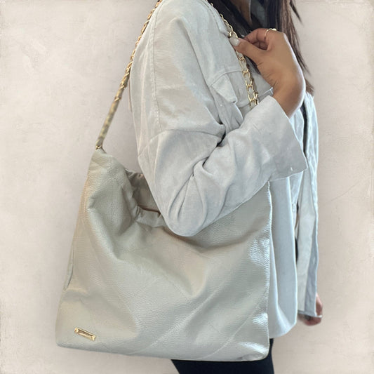 Bolsa Yamil Piel Perla