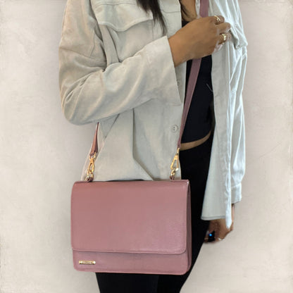 Bolsa Izel Piel Rosado