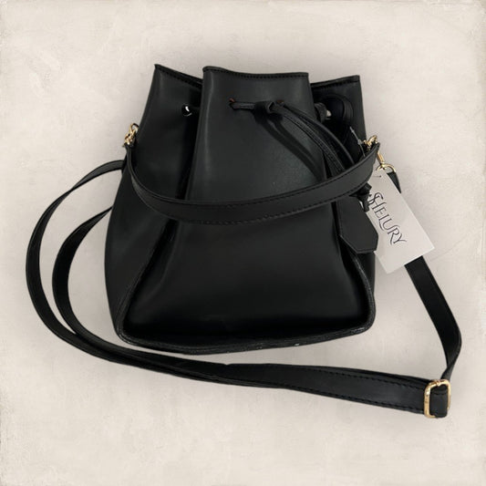 Bolsa bucket Negro Liso