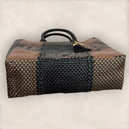 Bolsa modelo Zalia Café con Negro